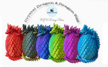 NEW!! Dragon Fidget Toy & Egg Combo! Available in 6 Different Colours