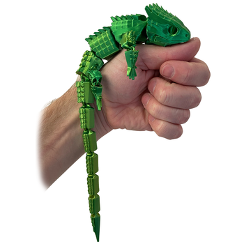 NEW Jungle Green Articulated Skink Fidget Toy! Colour Gradient and Lightweight