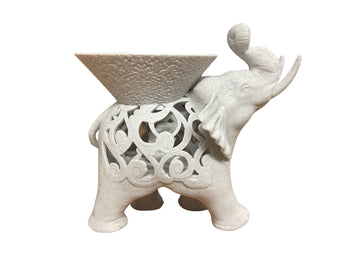 Unleash the Ultimate Elegance with Our New Artisan-Crafted Marble Elephant Incense Holder