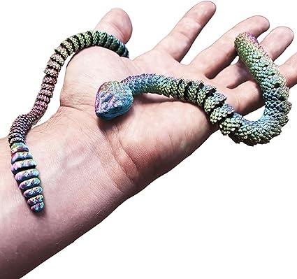 3D Printed Snake | Rattlesnake Fidget Toy | RJW Design Store