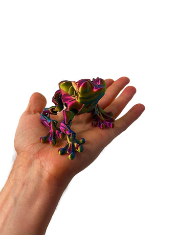 ChromaChill Rose Frog: Colour-Changing Amphibian Fidget Toy Delight - RJW Design Store