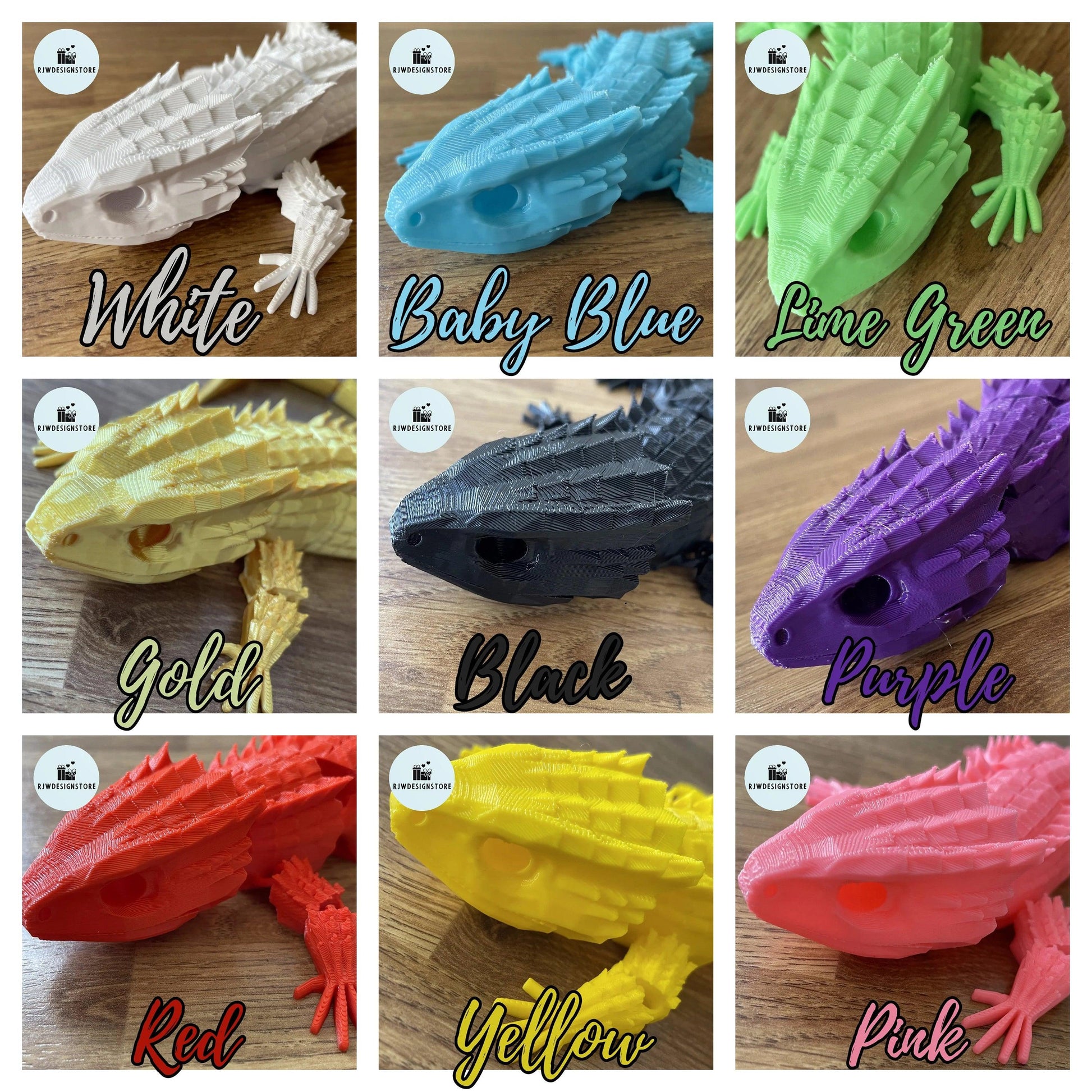 Large Lizard Fidget Toy for ADHD Stress Relief - Reptilian Relaxation